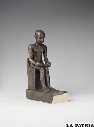 Estatuilla de Imhotep expuesta en el Museo Metropolitano de Arte de Nueva York / PD