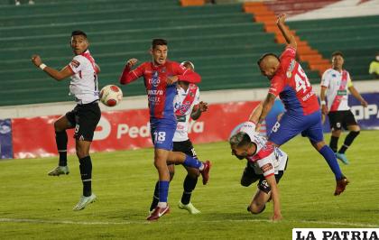 Nacional Potosí ganó en la ida 1-0 en Sucre el 11 de agosto reciente / APG
