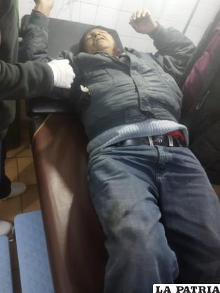 El herido fue trasladado al Hospital de San Andrés de Caracollo /  Tránsito
