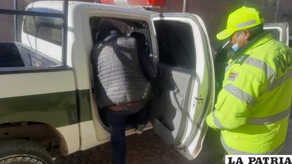 El conductor fue trasladado a instalaciones del â€œverde olivoâ€
 /LA PATRIA
