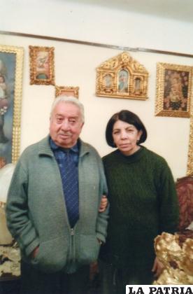 Vicente Gonzáles-Aramayo Zuleta con Marlene Durán / GENTILEZA