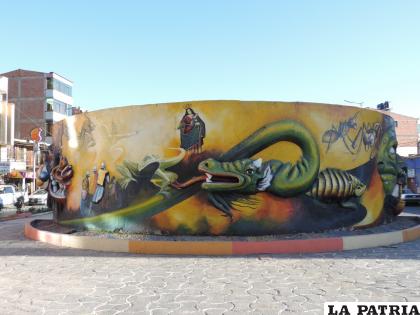 El mural original pintado en 1991 /  LA PATRIA