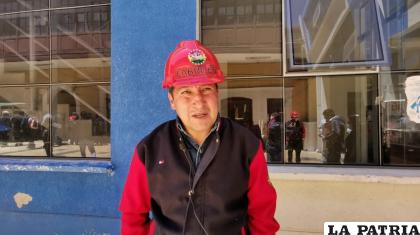 El secretario ejecutivo de los fabriles Mario Liber Huarita / LA PATRIA