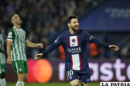 Lionel Messi marcó doblete para el triunfo del PSG frente al Maccabi Haifa /latercera.com
