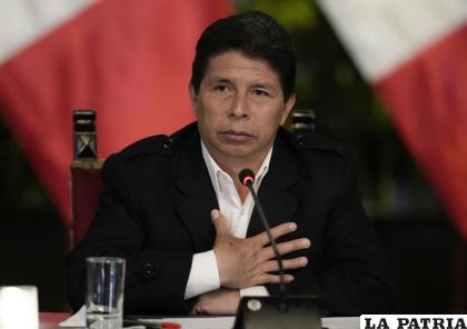 El presidente de Perú, Pedro Castillo 
/AP Foto/Martin Mejia