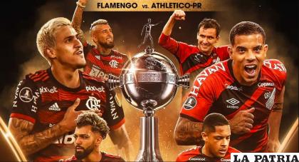 Flamengo y Paranaense van con todo para afrontar este partido puesto que el objetivo es consagrarse en la Libertadores/futbolperuano.com
