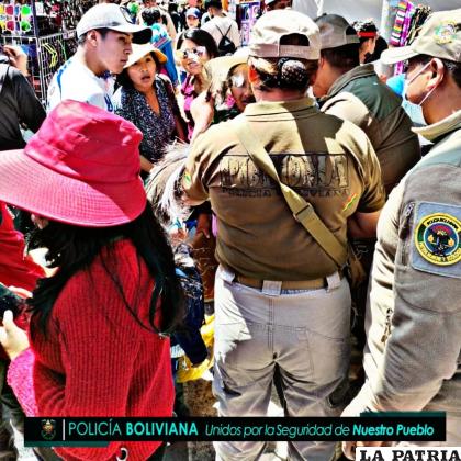 Funcionarios de Pofoma realizan los controles durante el VISO /Comando de Policía 