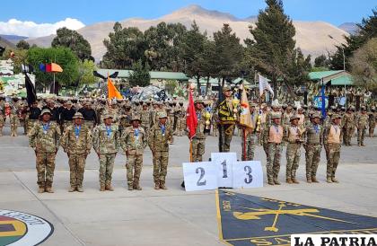 Los mejores en las pruebas especiales militares en Challapata 
/LA PATRIA