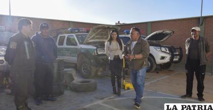 Inspección al parque automotor de Radio Patrullas 110 /CMO
