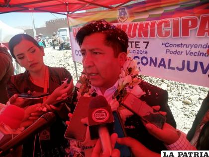 Alcalde Adhemar Wilcarani /LA PATRIA