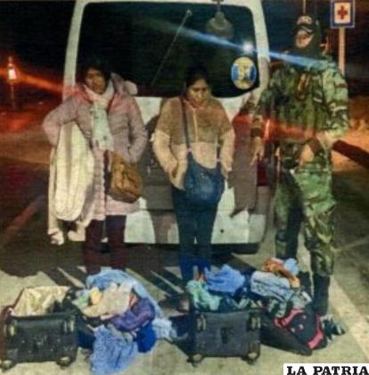 Las dos mujeres fueron atrapadas yendo hacia Chile / LA PATRIA

