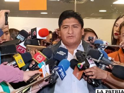 El jefe de bancada del MAS en la Cámara de Diputados, Andrés Flores /LA PATRIA