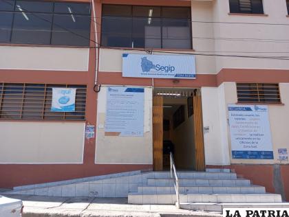 Oficinas descentralizadas de Segip en el mercado ??Agustín Caqueo? /SEGIP
