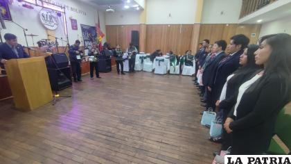 Flamantes miembros de la SIB toman juramento /LA PATRIA

