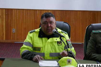 Director de Tránsito, coronel Julio Larrea /LA PATRIA