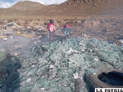 Punto donde recicladores hacen la clasificación de basura /Gador