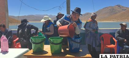 División del agua en tres partes iguales /Colectivo CASA