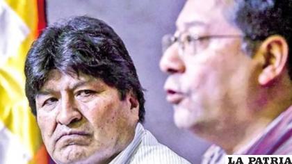 Evo Morales (izq) y Luis Arce /El Deber
