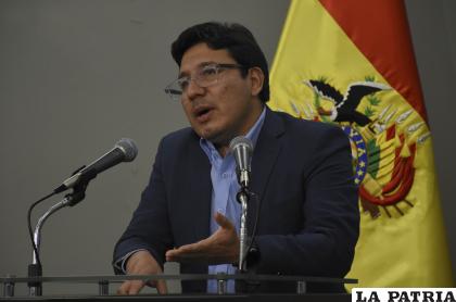 Ministro de Hidrocarburos, Franklin Molina /APG