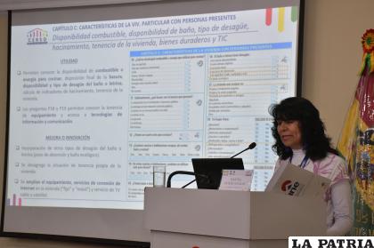 La coordinadora general de Censo, Martha Oviedo /APG
