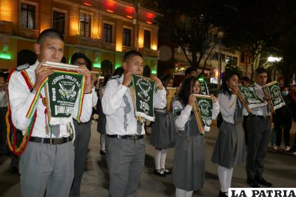 Banda autóctona de la Unidad Educativa ??Jorge Oblitas? cumplió 34 años /LA PATRIA