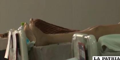  El hombre se encuentra internado en el Hospital Viedma /Captura