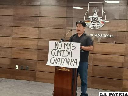 Senador de Comunidad Ciudadana (CC), Santiago Ticona / LA PATRIA