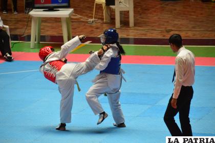 Los taekwondistas orureños tuvieron una buena participación en el certamen /LA PATRIA