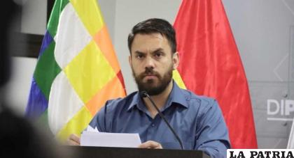 Ministro de Gobierno, Eduardo Del Castillo /Internet