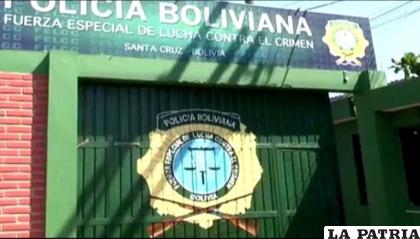 Oficinas de la Felcc Santa Cruz /RRSS
