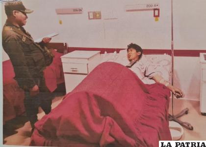 El hombre se encuentra estable en un centro médico /LA PATRIA

