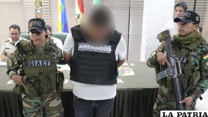 El hombre, de quien pesaba una orden de aprehensión, fue capturado cuando pretendía huir del país /Ministerio de Gobierno