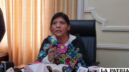Vocal del Tribunal Supremo Electoral, Nelly Arista 
/LA PATRIA