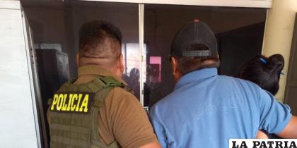 El acusado fue llevado a celdas judiciales /Unitel