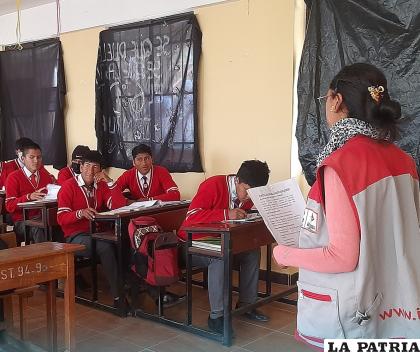 En Oruro, el INE avanza en el reclutamiento para censistas voluntarios /INE