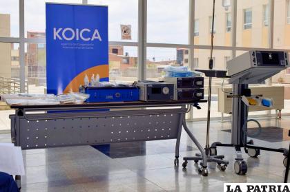 Equipamiento donado por Koica /SEDES
