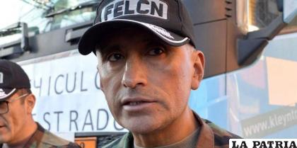 El ahora exjefe antidroga de La Paz, coronel Jhonny Rivera /RRSS