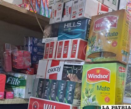 Puesto de venta de cigarrillos en Bermejo /ABI