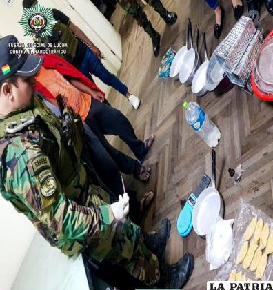 Hallaron droga y objetos para fabricar estupefacientes /Felcn