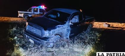 El conductor de la camioneta dio positivo a la prueba de alcoholemia /Cortesía
