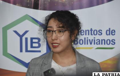 Presidente ejecutiva de YLB, Karla Calderón /APG