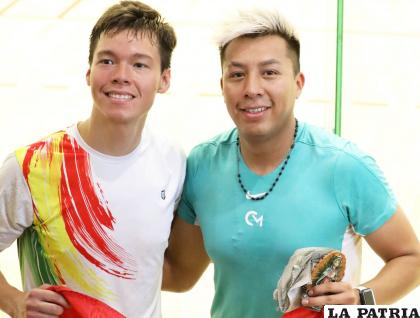 Carlos Keller y Conrado Moscoso jugaron la final del ráquetbol /Walter Challap
