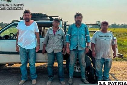 Cuatro aprehendidos en Portachuelo /Felcn