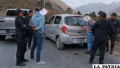 La Policía aprehendió a los presuntos secuestradores /Felcc