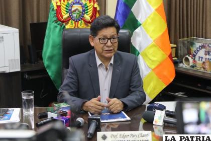 Ministro de Educación, Edgar Pary /RRSS