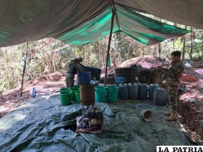 Se llevó a cabo la destrucción de las fábricas móviles de cocaína /RR.SS.
