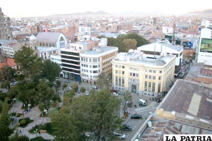 Vista panorámica del casco viejo de la ciudad de Oruro