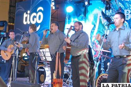 Integrantes del Grupo Canto Popular que interpretaron música social