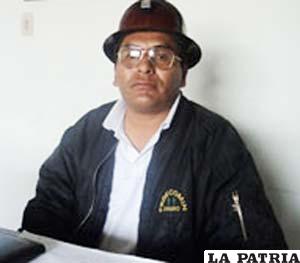 Agustín Choque, presidente de la Fedecomin Oruro