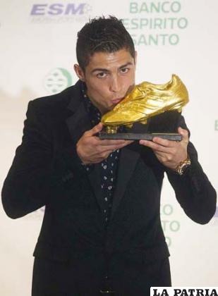 Ronaldo con la Bota de Oro